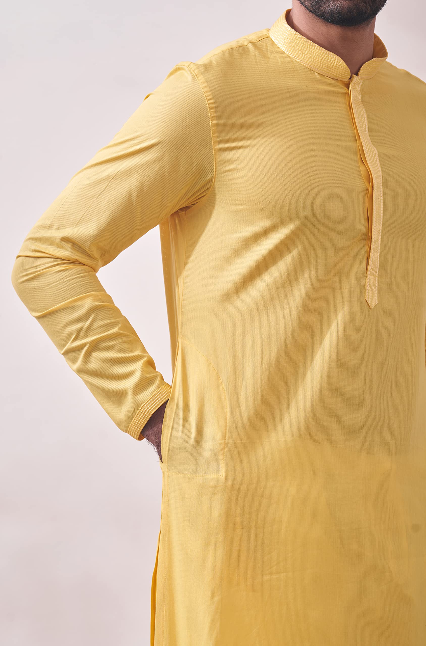 Manyavar Tradycyjny zestaw kurta dla mężczyzn, 2-częściowy