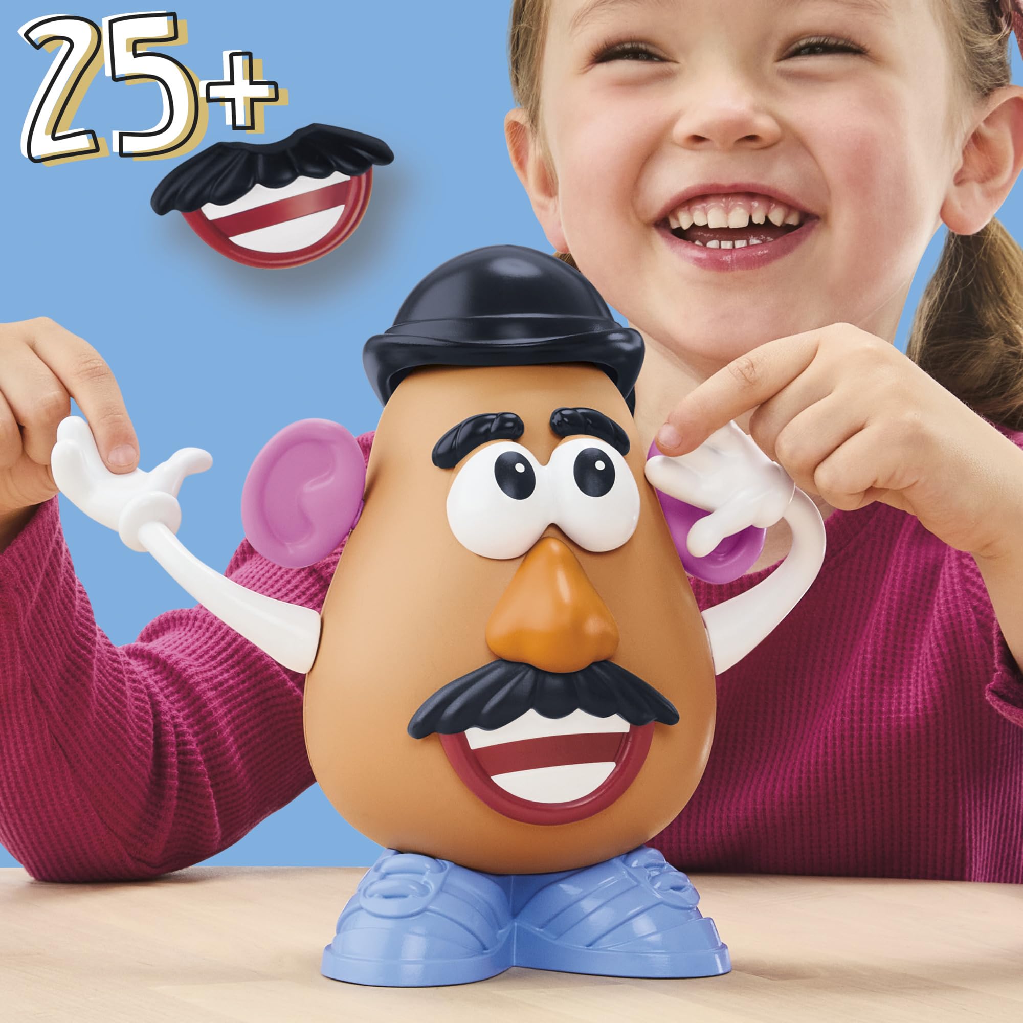 Potato Head Gadający Pan Bulwa z filmu "Toy Story 5" wytwórni Disney/Pixar z ponad 25 efektami dźwiękowymi i wypowiadanymi frazami, zabawki przedszkolne dla dzieci w wieku od 2 lat - wersja angielska
