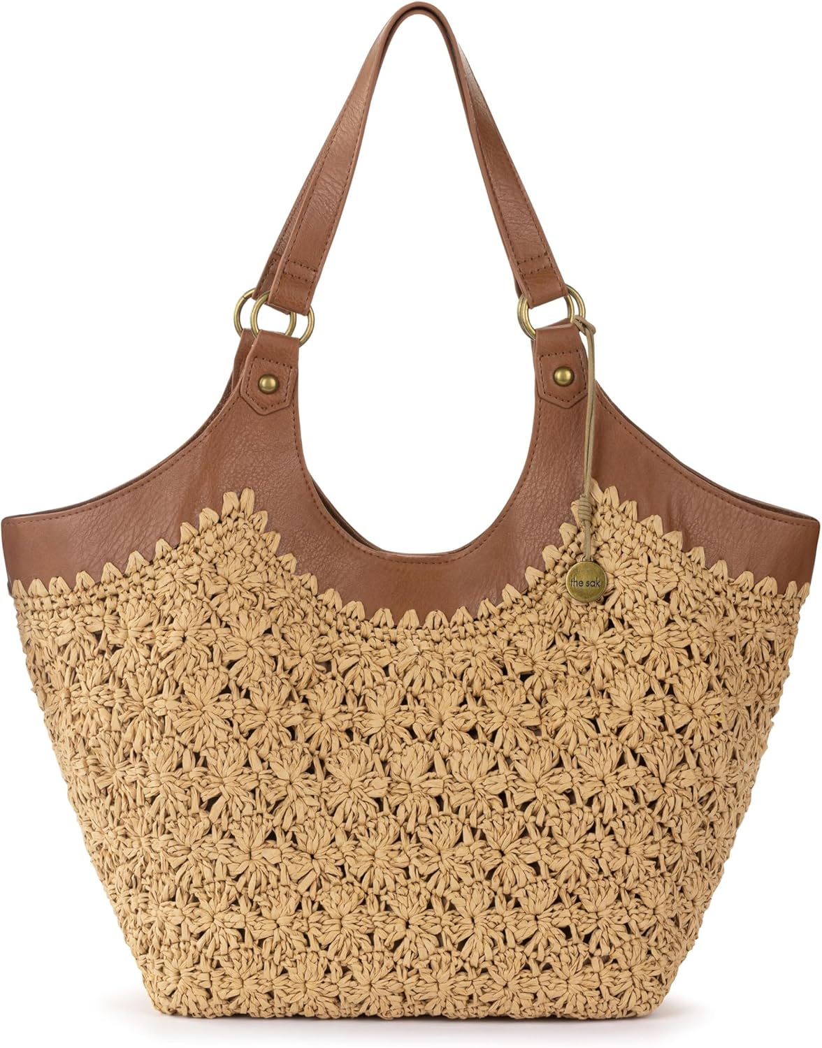 Sakroots The Sak Roma Shopper Shoulder Bag Large Purse & Tote Bag with Double Straps & Zipper Pockets for Everyday & Travel - Image 5