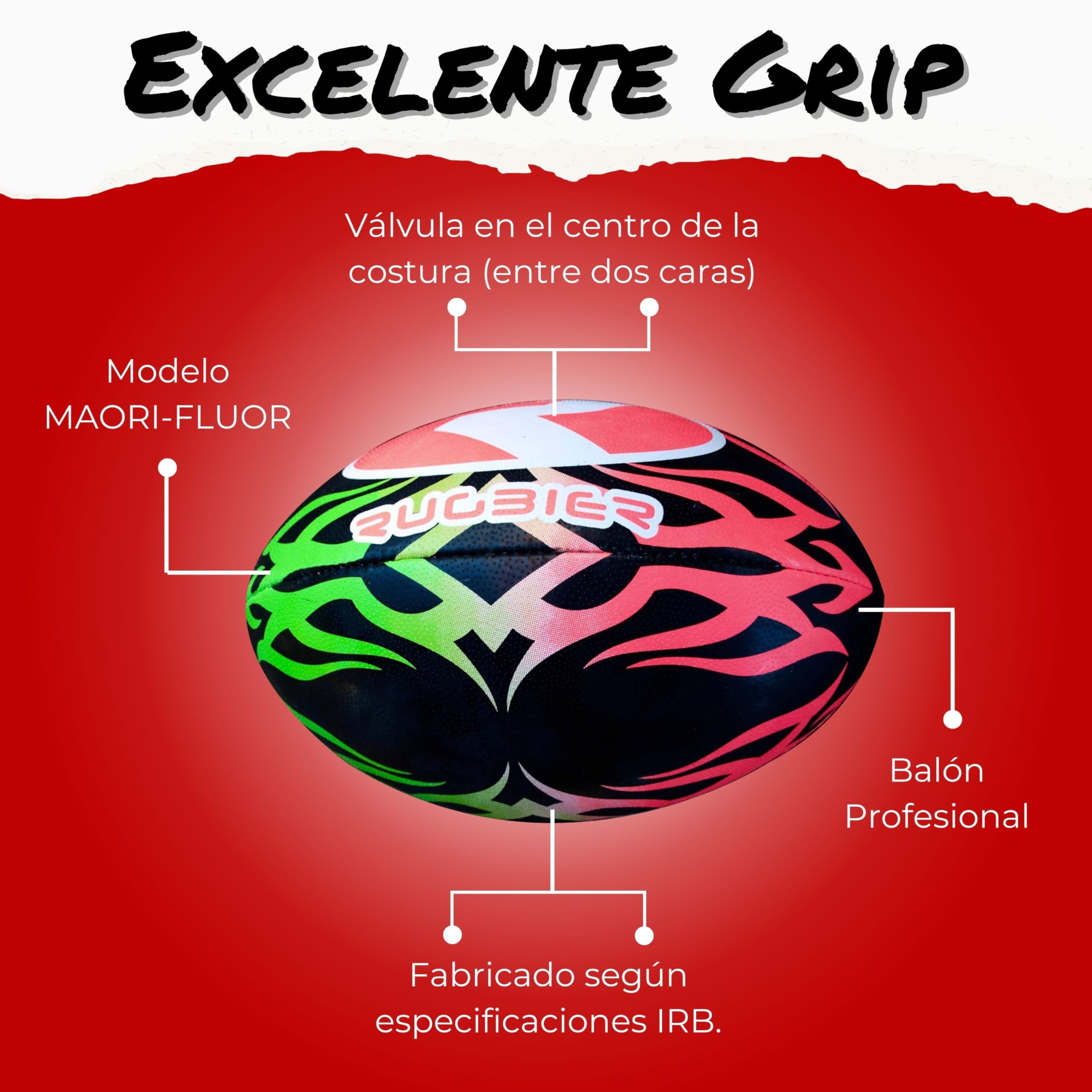 RUGBIER Balu00f3n Medicinal De Rugby Peso 1,5 Kg Tamau00f1o