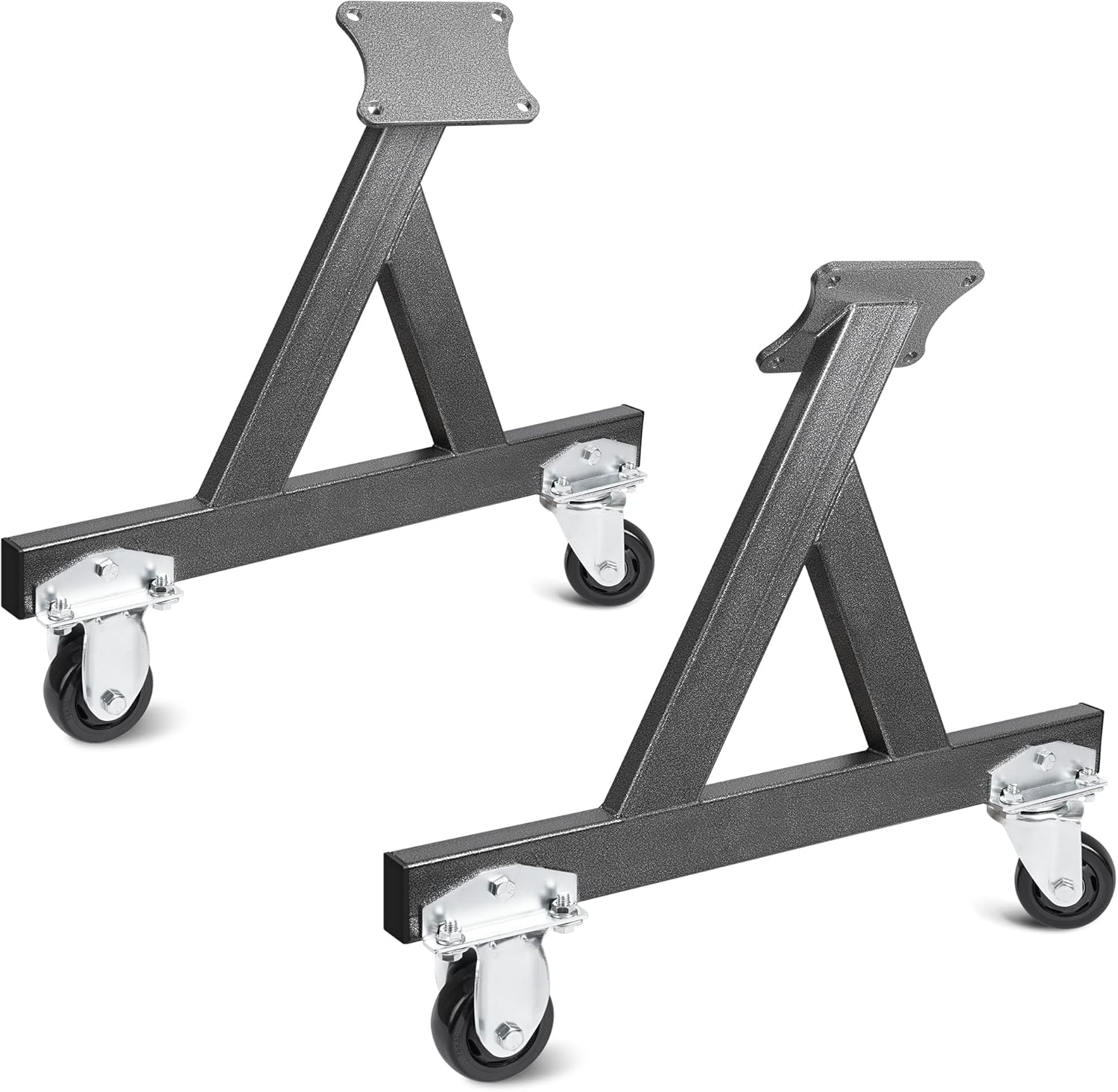 Wyckoff GM LSx V8 Rolling Engine Stand, Heavy-Duty 3” Swivel Casters Store Stand, 2-Piece Design Cradle Support LS Complete Engines & Transmissions, 12” Ground Clearance