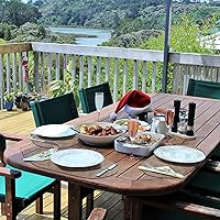 Vista 7 de Placemats Set of 6 Non Slip, Heat Resistant Oval Faux Leather Place mats Double Layer, Waterproof Table Mats Easy to Clean for Kitchen Dining Room