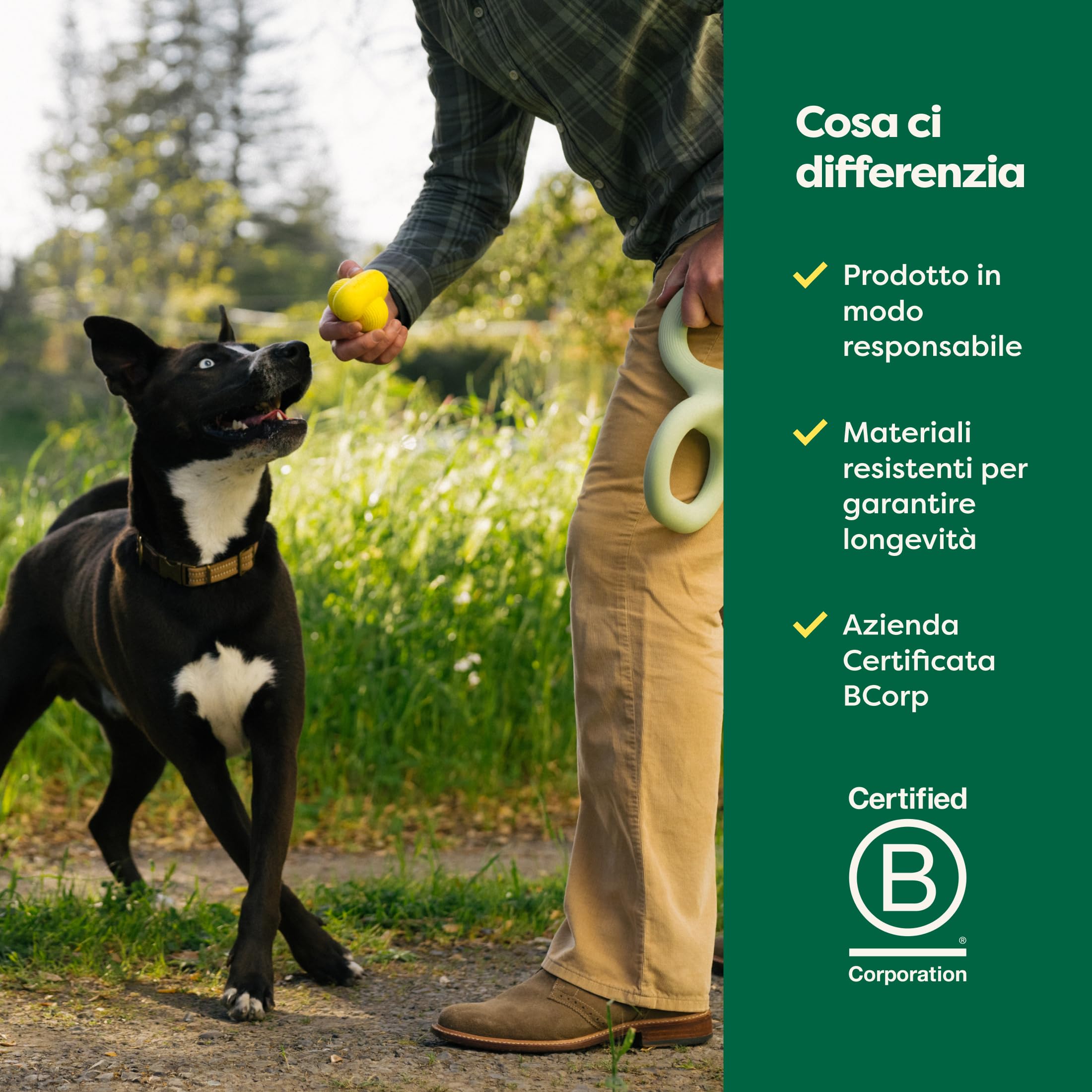 Disco Volante Per Cani Earth Rated - Galleggiante, Giallo, Grande, Per Gioco In Acqua E Terra - Foto 2