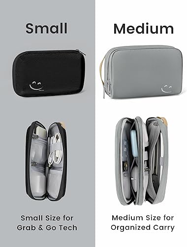 Miniatura 9 de Travelkin - Organizador de cables de viaje, organizador electrónico pequeño, bolsa organizadora de cables para cables, cargadores de teléfono,