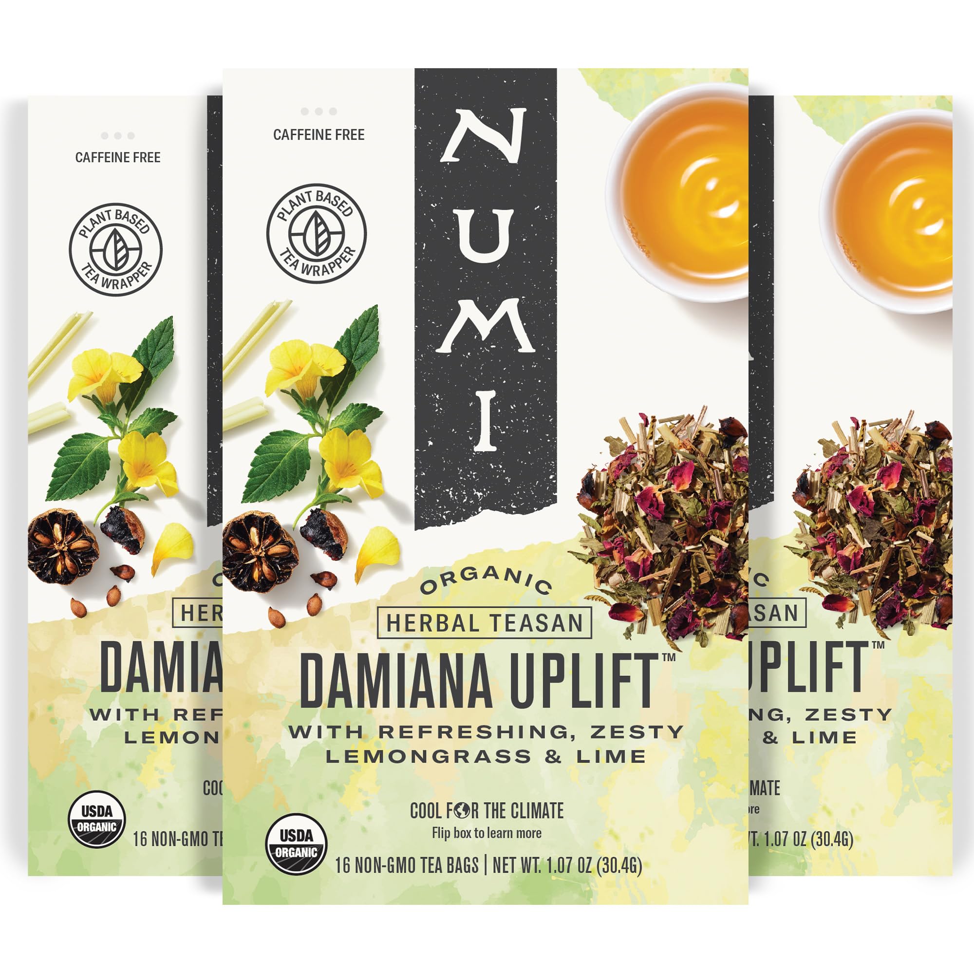 Amazon.com : Numi Organic Damiana Uplift Herbal Tea – 48 Herbal