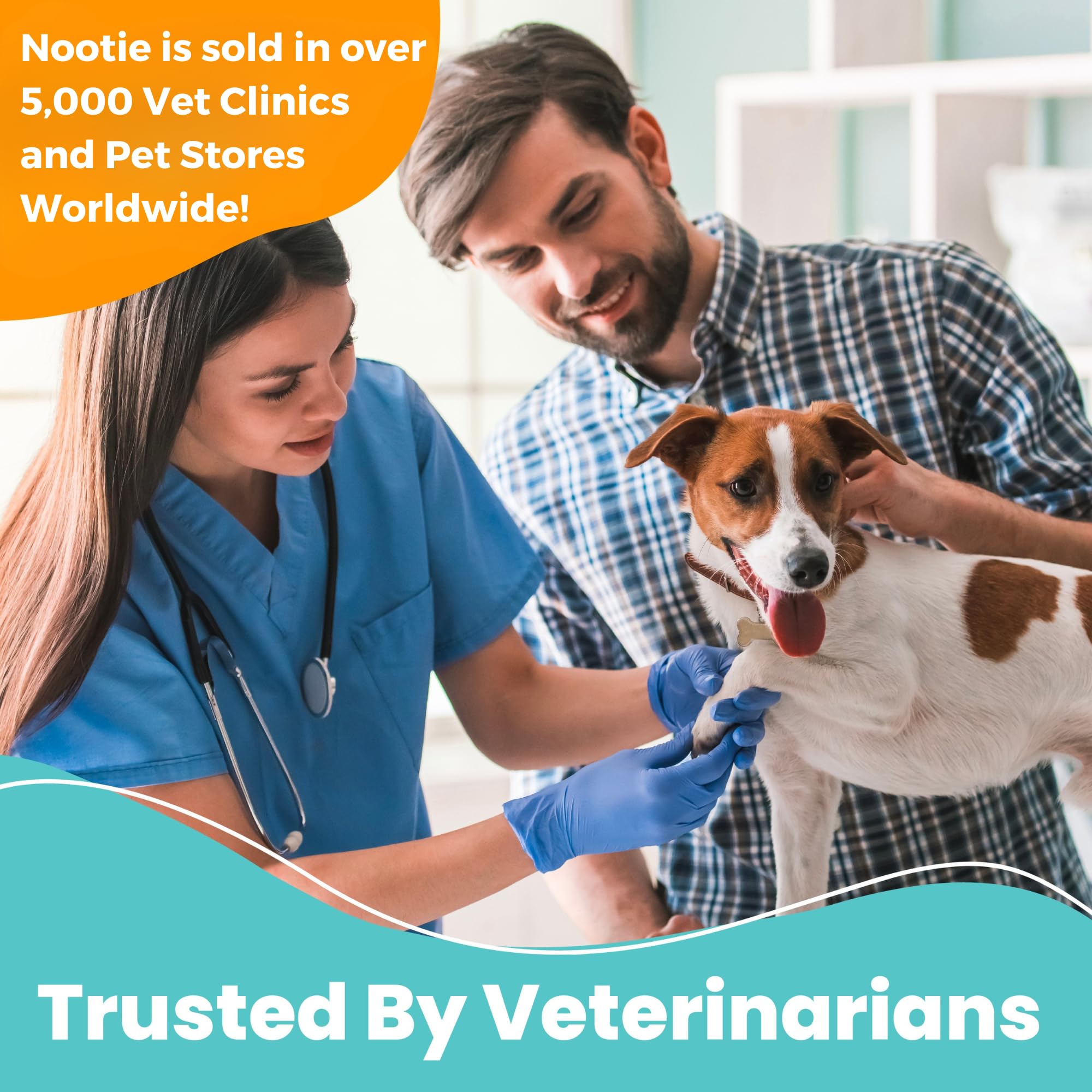 Nootie Medicated Ear Finger Wipes with Chlorhexidine for Dogs, Gentle Dog Ear Cleaning Wipes for Itchy, Sensitive Ears - Helps Remove Wax, Dirt Buildup, & Odor 80 Wipes - Made in USA - image 8