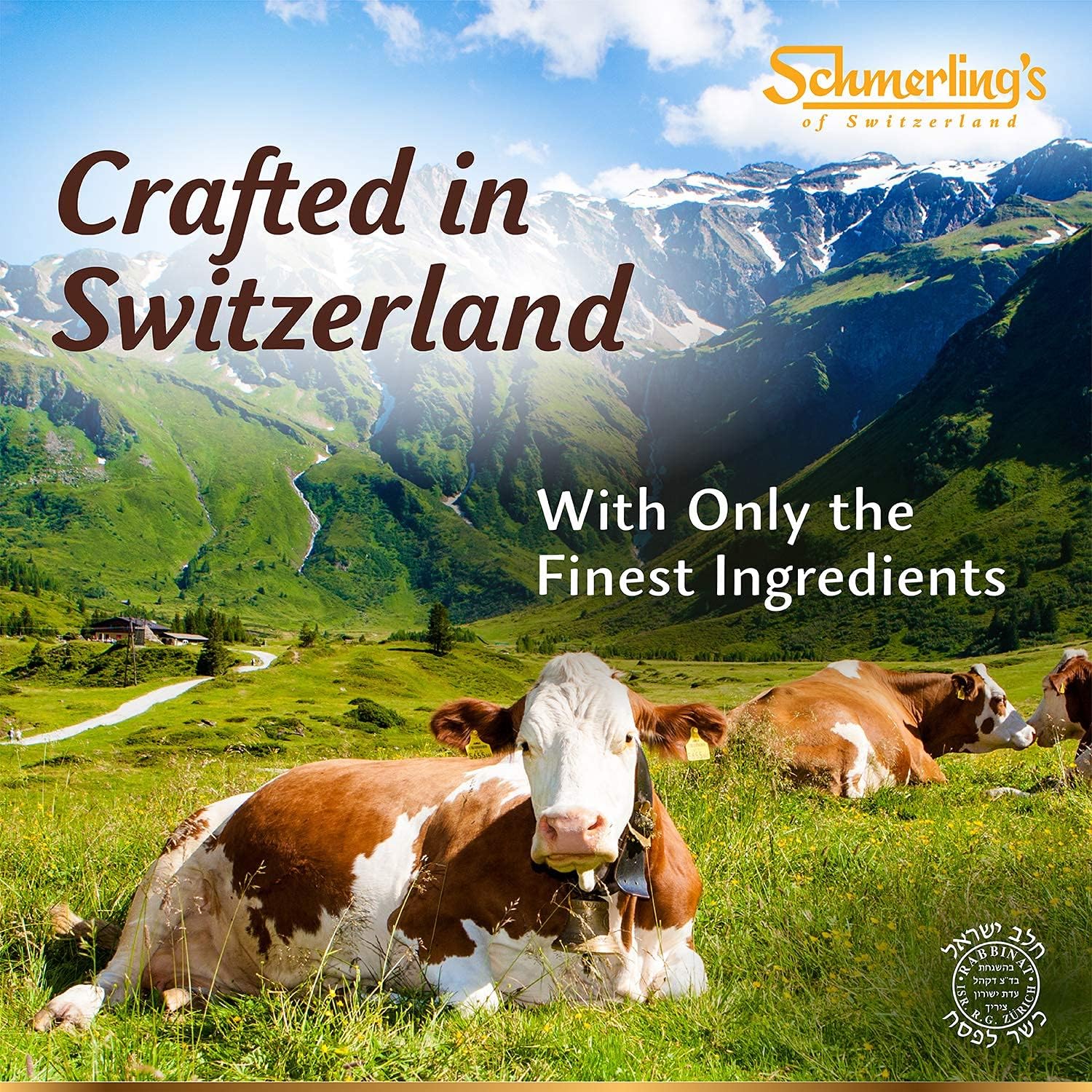 Schmerling's Swiss Milk Chocolate with Nougat Praline Filling - Rosemarie Split Hazelnut Praline - Gluten Free - Kosher For Passover OU - GMO Free - 3.5oz Each (Pack of 5)