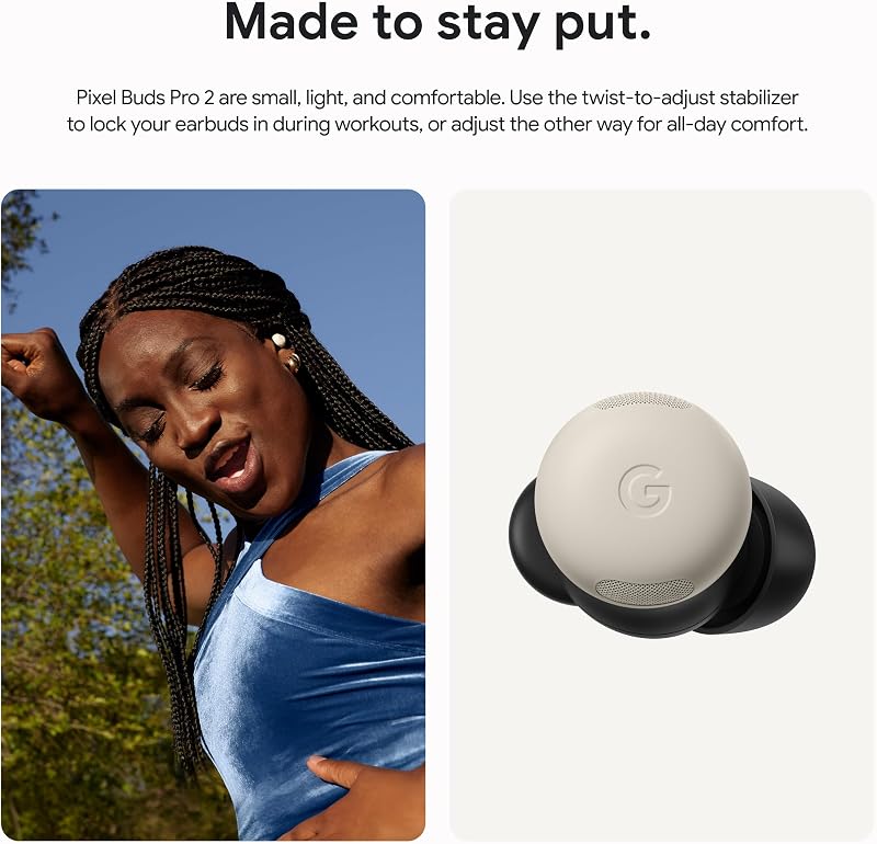 Google Pixel Buds Pro 2 - Wireless Bluetooth Earbuds - Hazel image 2