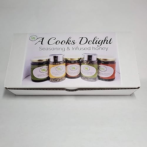 Miniatura 8 de C&J Farms Texas Gourmet Artisan Seasonings A Cook's Delight - Juego de regalo de 10 piezas, caja de muestras variadas, incluye muestra de especias