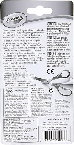 Miniatura 6 de Crayola Tijeras de punta roma los colores pueden variar