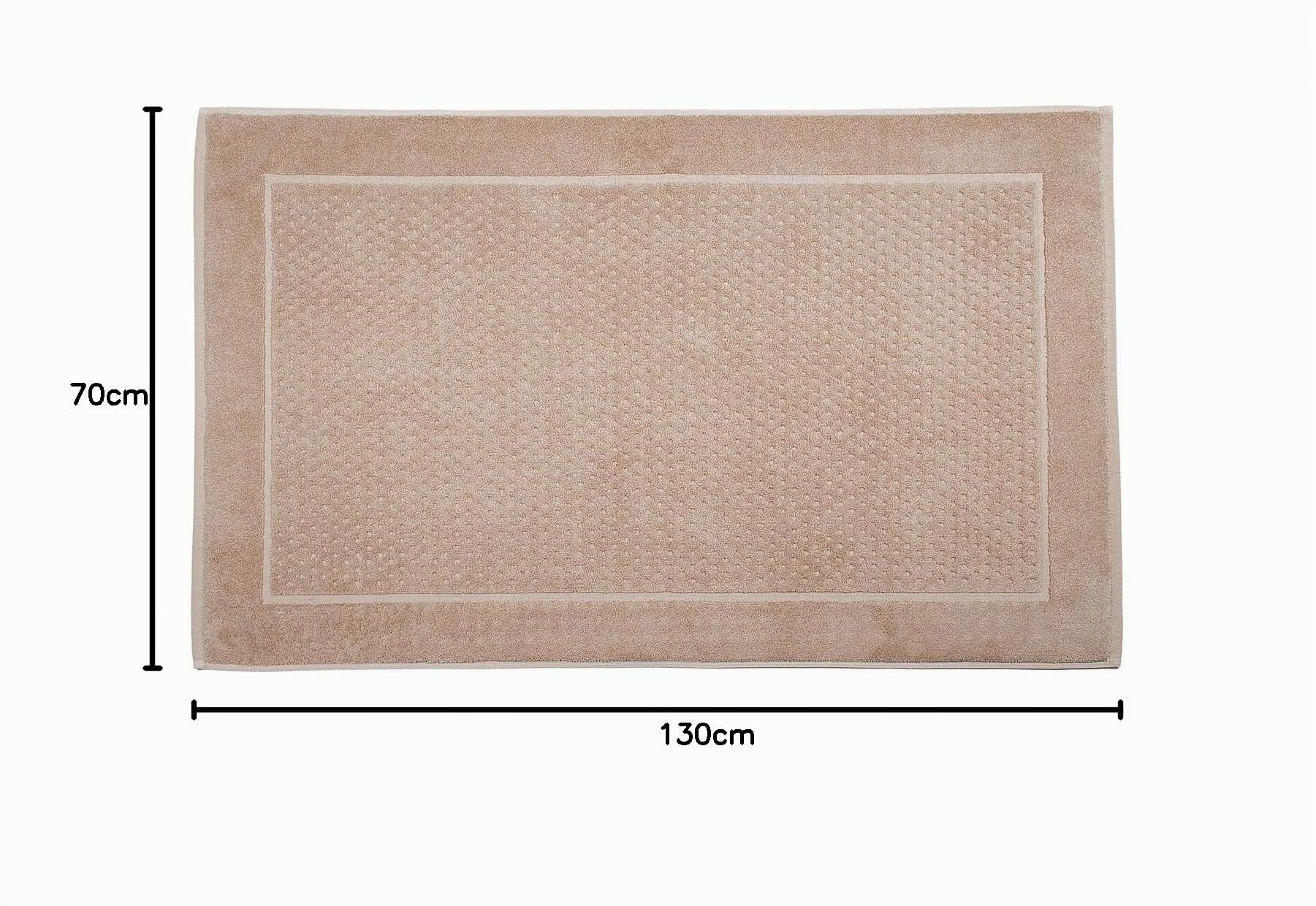 Caleffi 67538 Cotone Sirena Tappeto Bagno, Naturale (7369)
