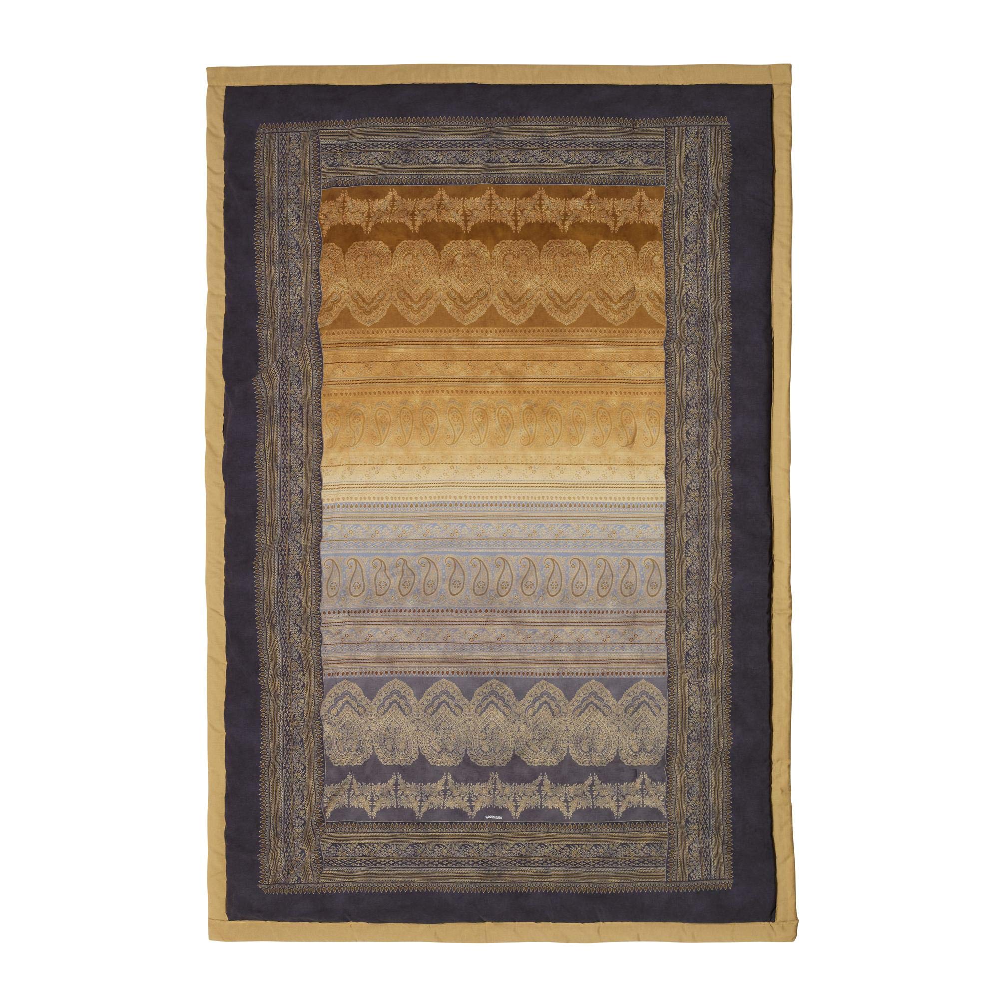 Bassetti Plaid aus 100% Baumwolle Grau 135x190 cm
