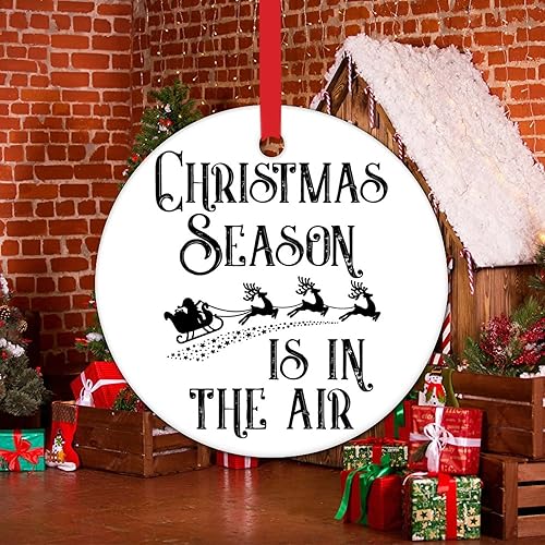 Vista 24 de Feliz Año Nuevo Yall Adorno de árbol de Navidad con citas divertidas Decoración de árbol de Navidad Recuerdo Feliz Año Nuevo Novedad Adornos