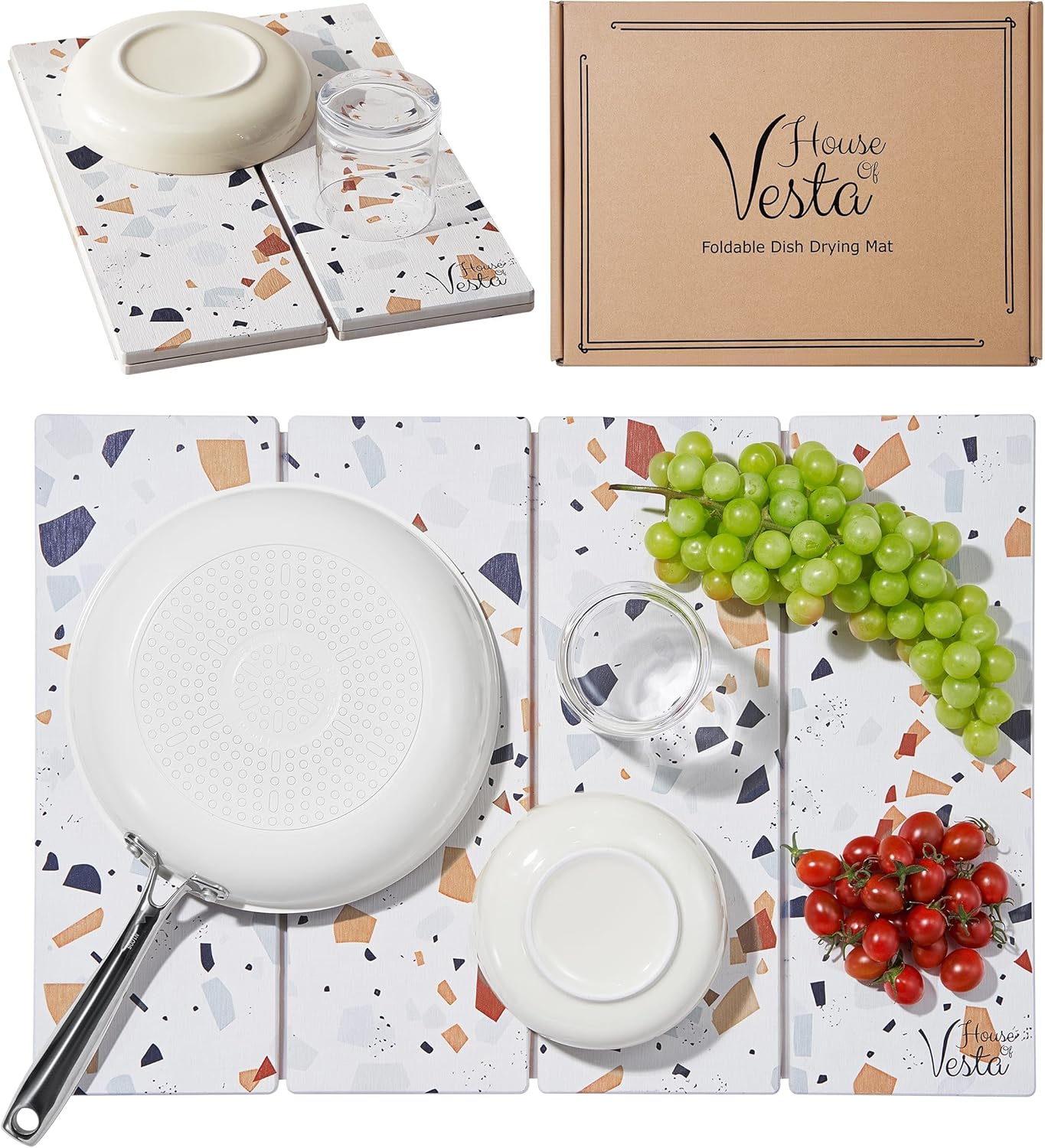 Diatomaceous Dish Drying Stone Mat