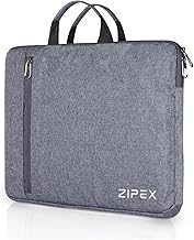 ZIPEX Marshel 14 Inch Compact Laptop Case | Unisex | for All 13-14 Inch Laptops | Waterproof Laptop Sleeve/Cover (Grey, 14 inch)
