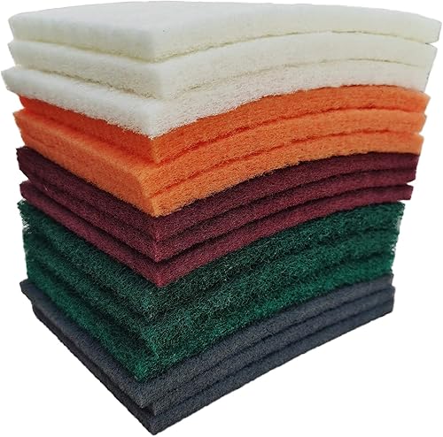 Miniatura 9 de Paquete de 15 almohadillas de mano de 6 x 9 pulgadas, gruesas, medianas, finas, superfinas, 5 diferentes especificaciones, surtido de almohadillas