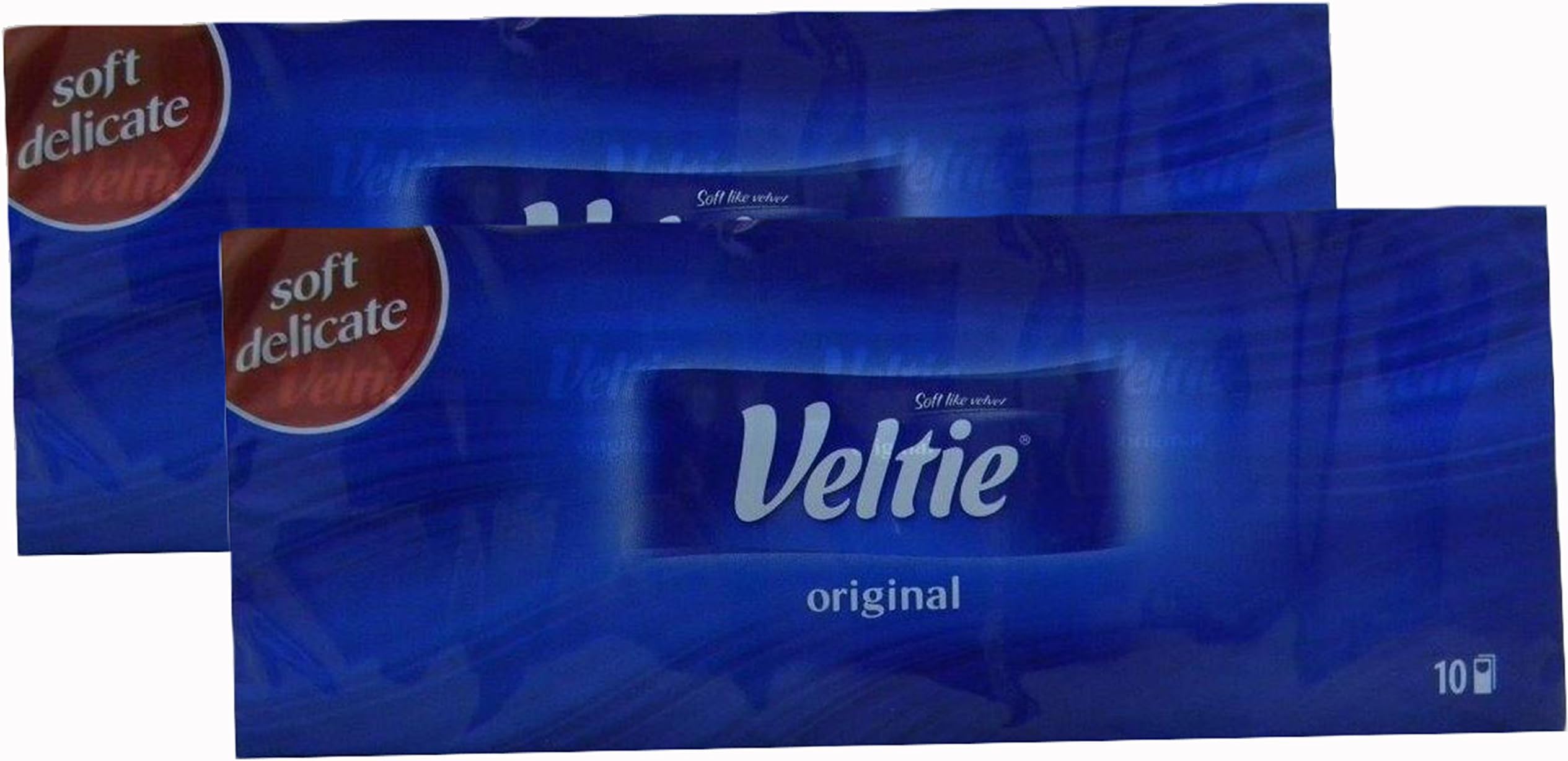 Veltie Original Pocket Tissue, 10 Count (Pack of 2)