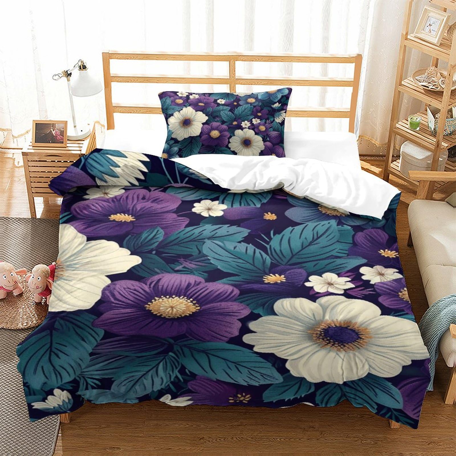 Housse de couette 135x200 microfibre rose lavable facilement sans pli