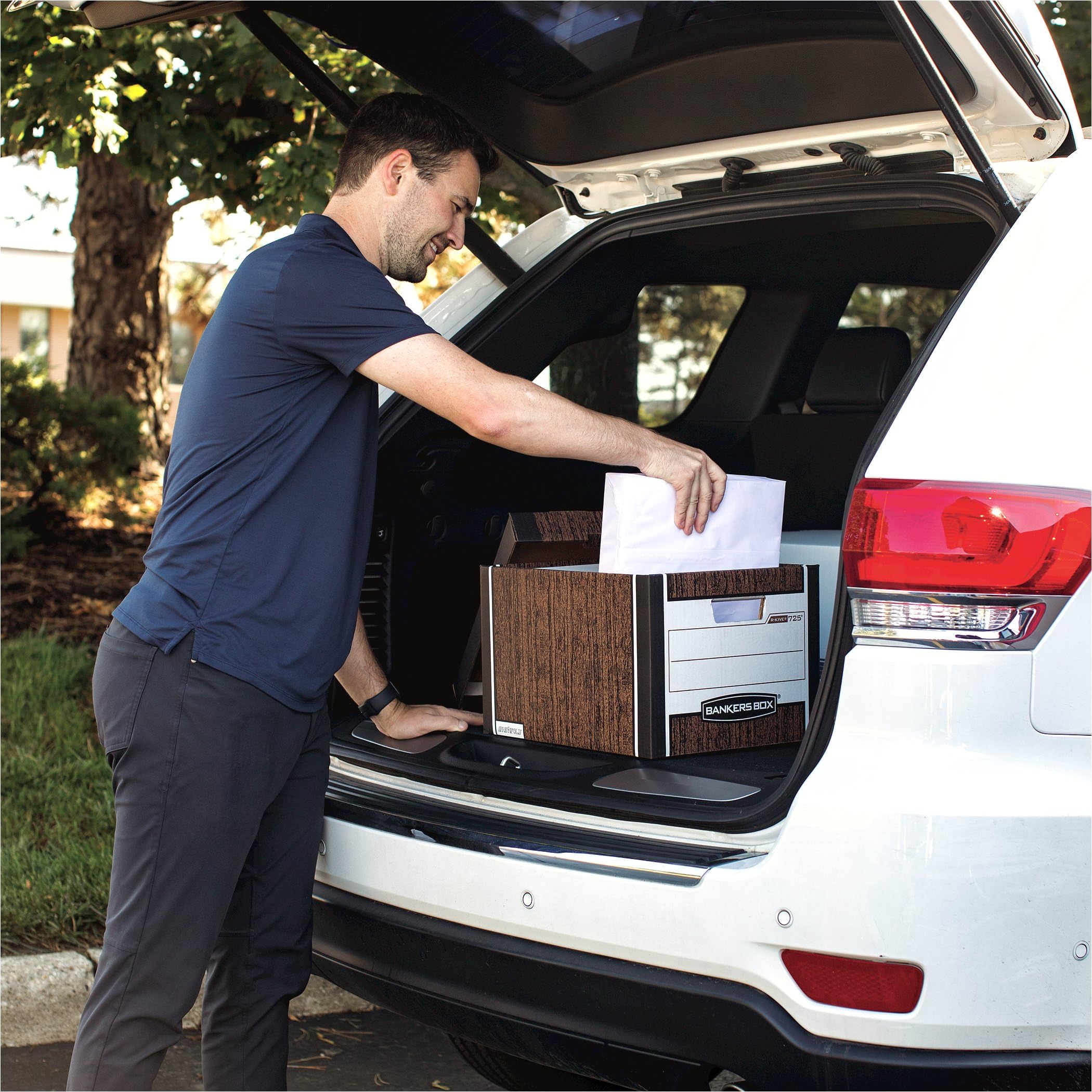 Bankers Box 12-Pack R-Kive Heavy Duty File Storage Boxes with Lids FastFold Assembly Letter Legal 00725 — view 2