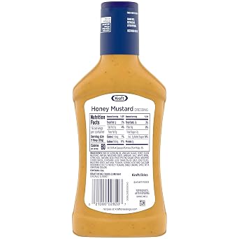 Kraft Honey Mustard Salad Dressing (6 ct Pack, 16 fl oz Bottles)