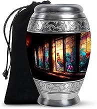 Hen Urn for Ashes, Large Cremation Urns for Human Ash, Funeral & Burial for Adult, Decorative Gift for Female, 10 Inch