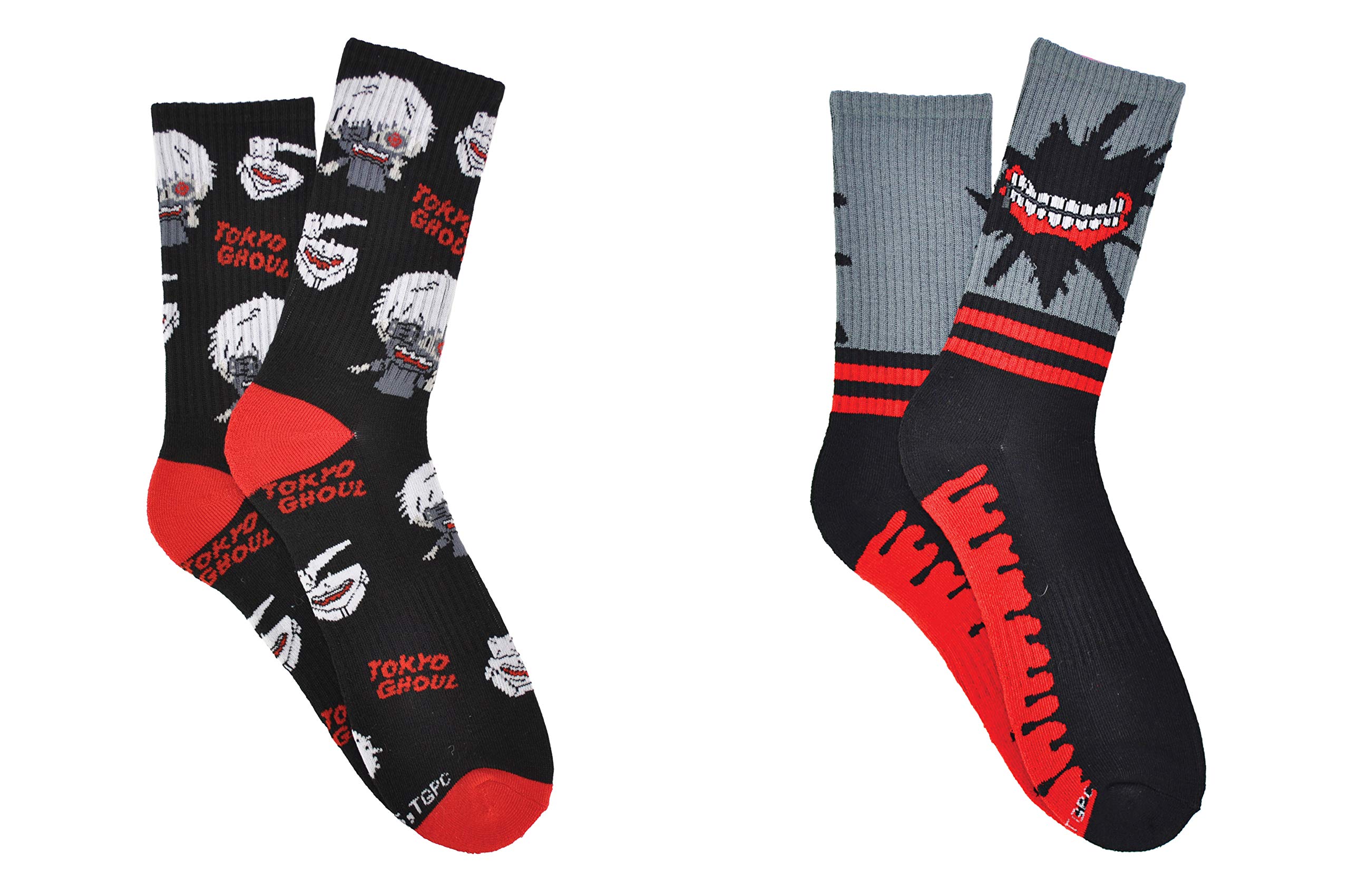 Everything LegwearTokyo Ghoul 2 Pair Pack Men's Athletic Crew Socks