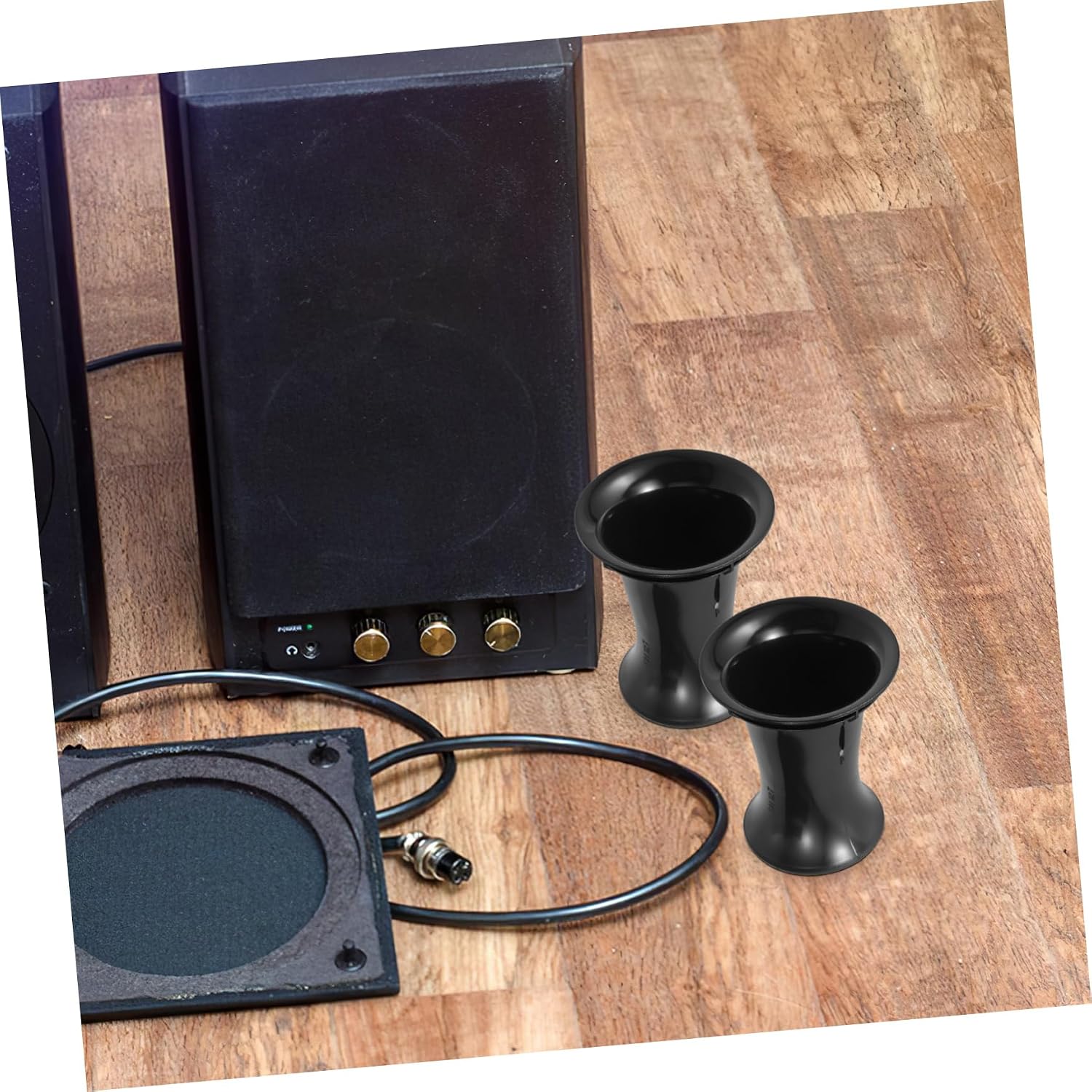 TEHAUX 4pcs Subwoofer Port Tubes for Bass Speaker Cabinets Opening Height Airflow and Sound Clarity for