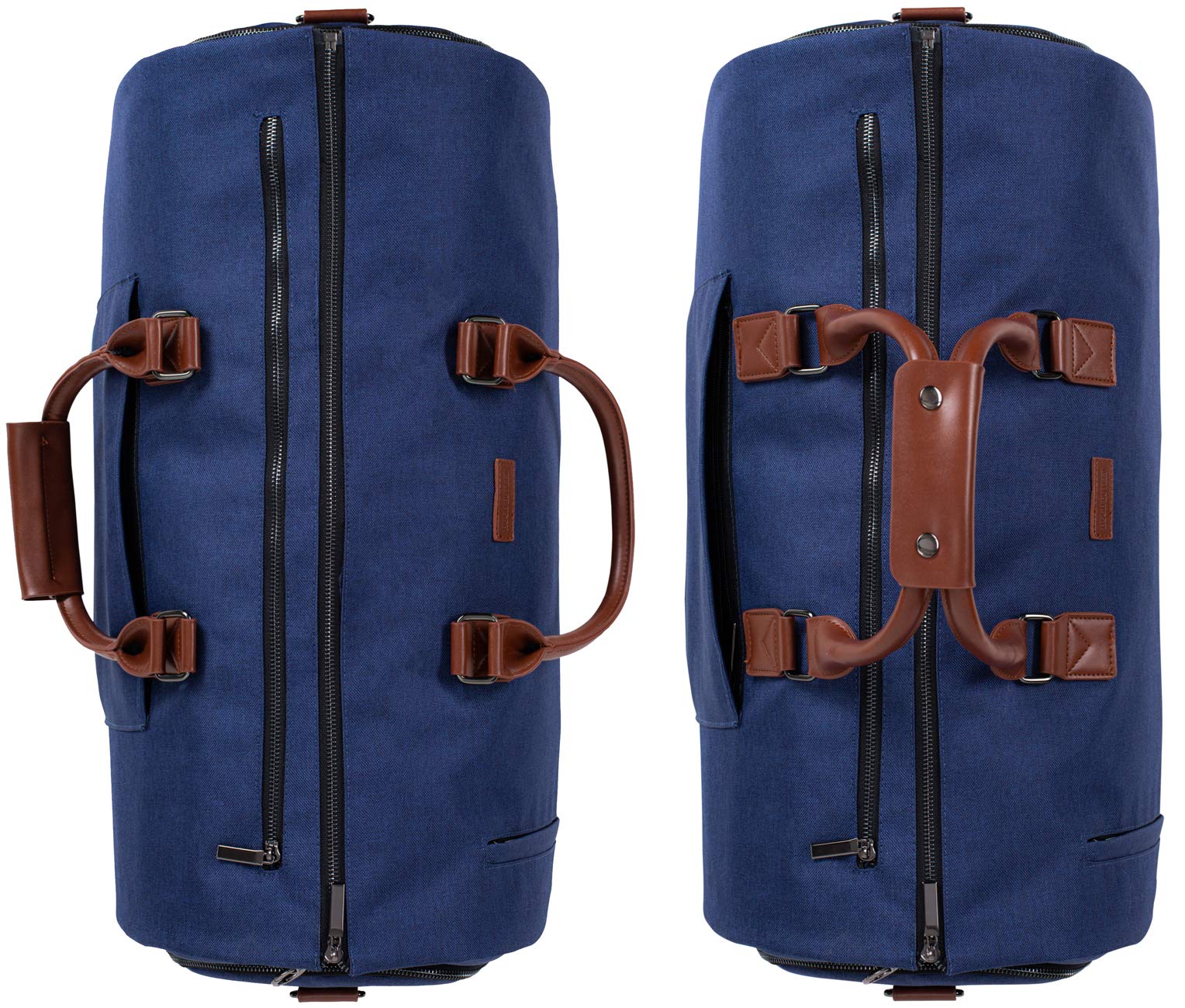 Torba Weekender 4w1 – Praktyczna Torba na Ubrania, Laptop, Buty i Kosmetyki – Elegancki Granatowy Pokrowiec, Idealny na Podróże Służbowe i Biznesowe