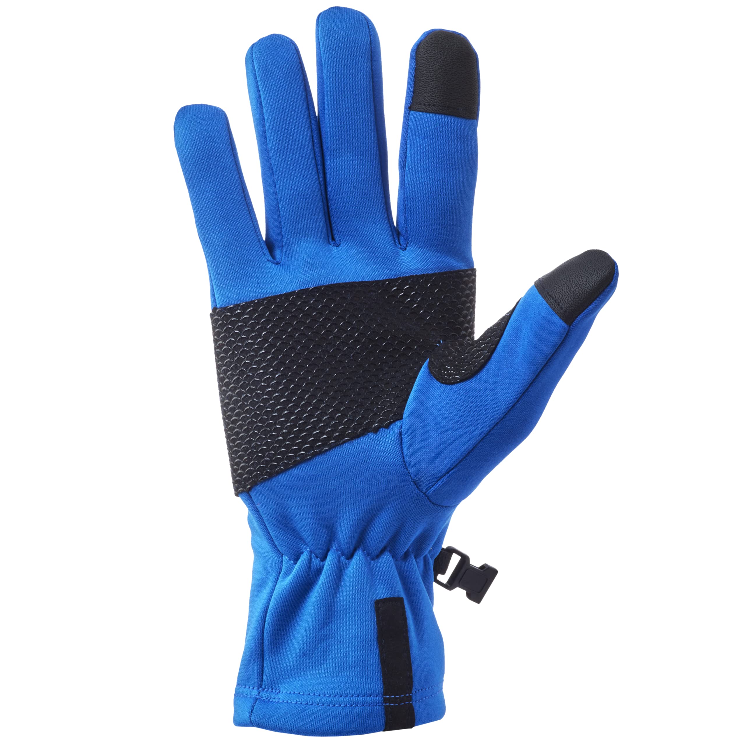 HUK Standard Liner Fleece Fishing Glove with Touchscreen Fingers, Blue, Small-Medium