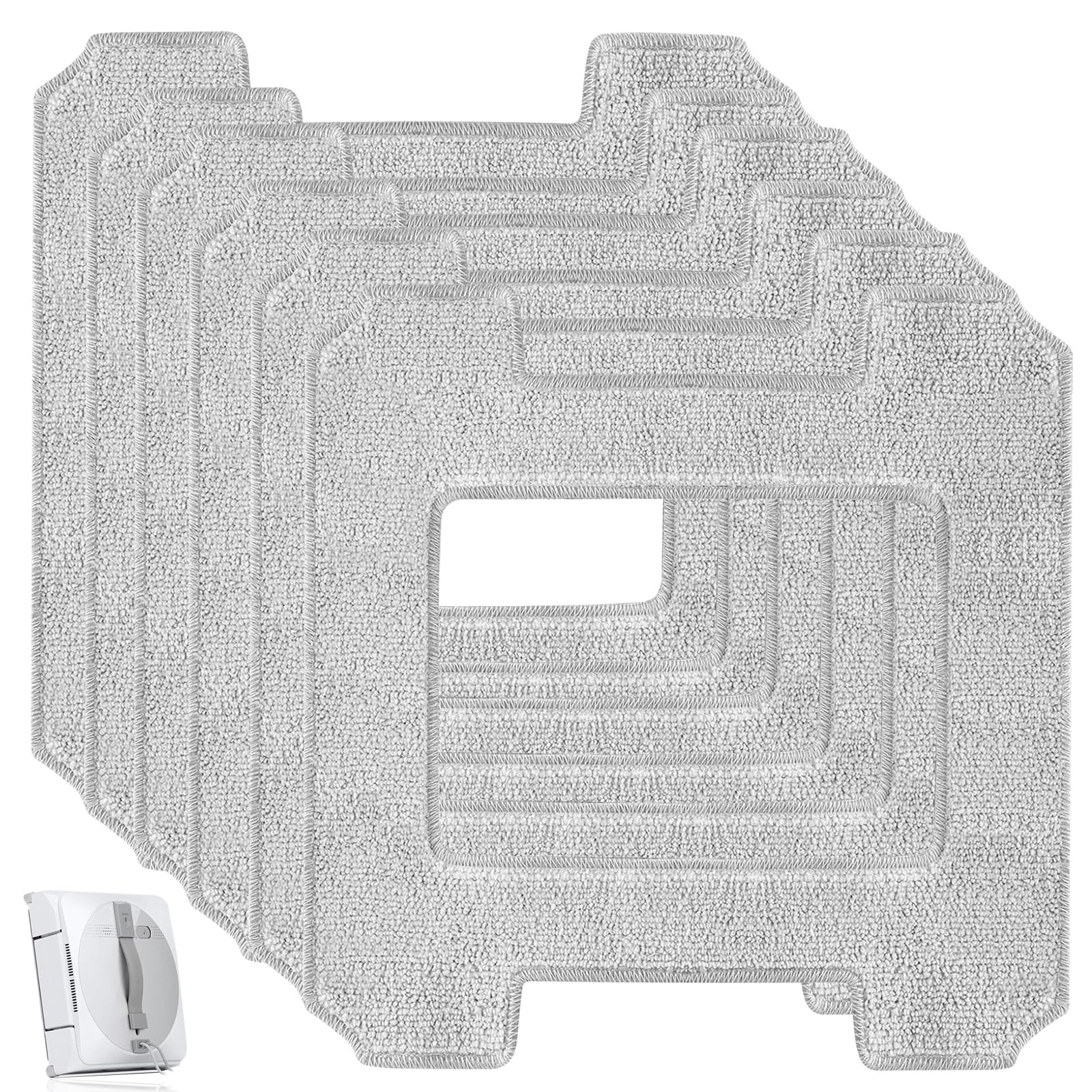 Ecovacs Tampons de nettoyage en microfibre pour WINBOT W2 & W2 OMNI
