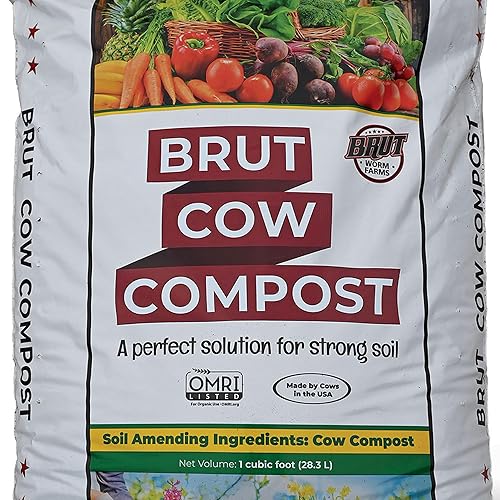 Miniatura 6 de Brut Organic Cow Compost  1 pie cúbico  Fertilizante rico en nutrientes para jardines prósperos  Seguro, puro y eficaz