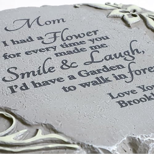 Miniatura 6 de Let's Make Memories Piedra conmemorativa personalizada para jardín, brilla en la oscuridad, simpatía, si tuviéramos