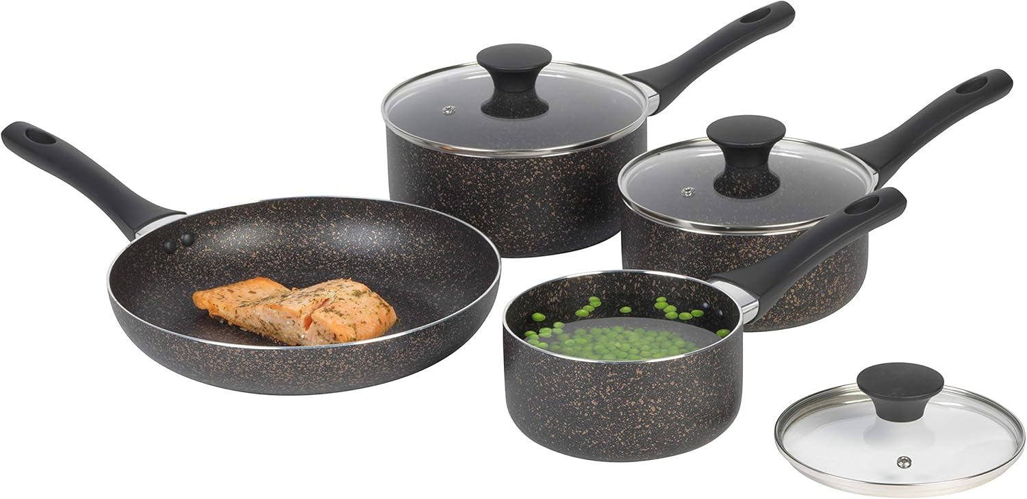 Russell Hobbs COMBO6361 Crystaltech NonStick Frying Pan and Saucepan