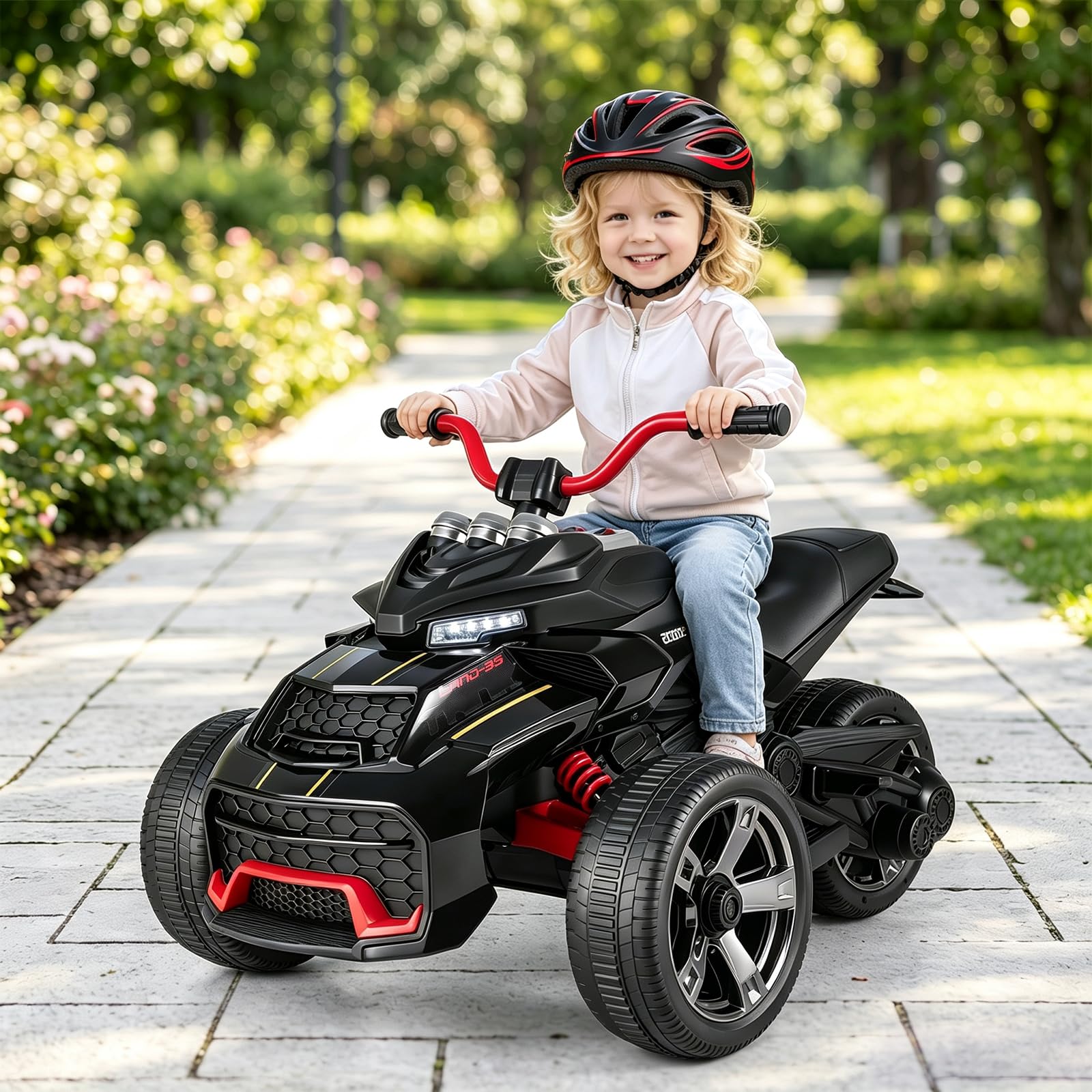 COSTWAY 12V ATV Macchina Elettrica per Bambini 3-7 Anni