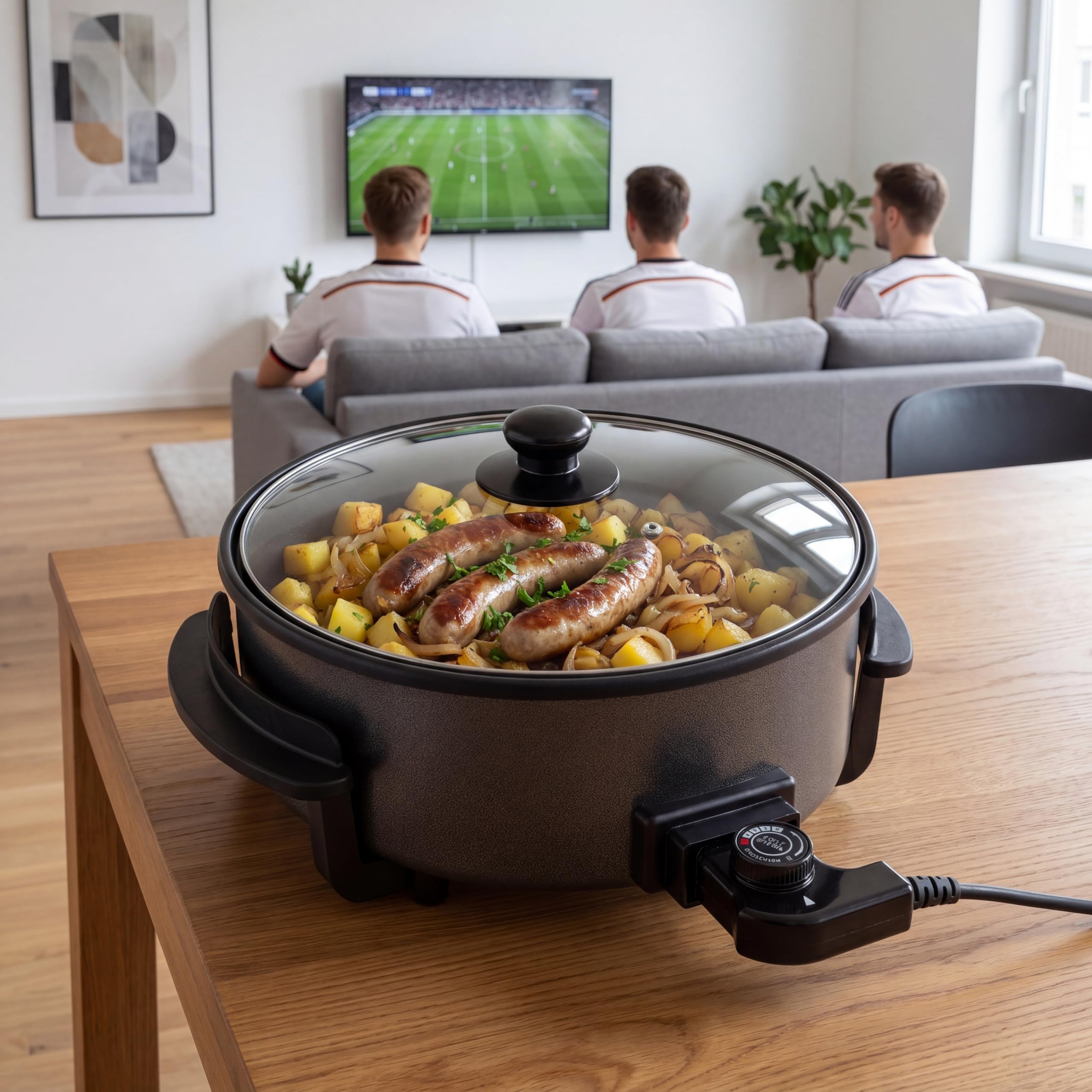 Tristar XL Sauteuse 30 cm 5 l 1500 W Schwarz PZ-9135