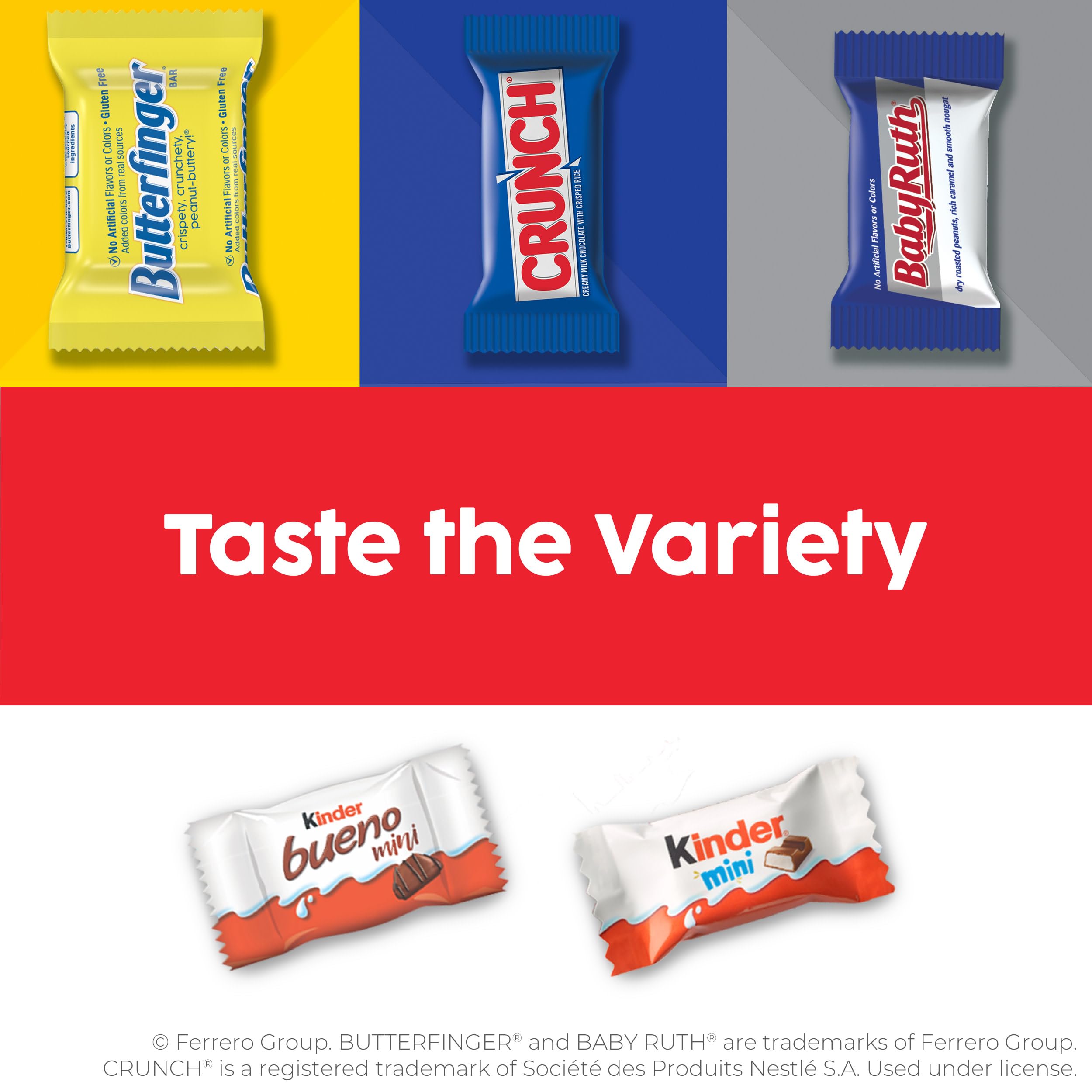 Snapklik.com : CRUNCH, Baby Ruth, 100 Grand, Kinder Bueno, Kinder ...
