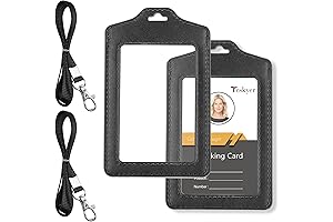 Teskyer Double Sided Badge Holder with Lanyard