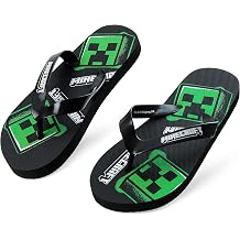 Minecraft Boys Sliders or Flip Flops for Beach and Pool - Boys Gifts
