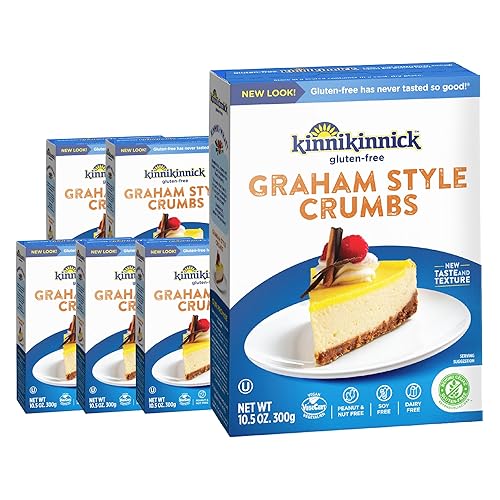 Miniatura 6 de Kinnikinnick - Migas estilo Graham - Sin gluten, amigables con alergias, veganas, migas de galleta Graham - Caja de 10.5 oz