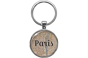 Vintage Paris Map Keychain: A Nostalgic Journey Through History