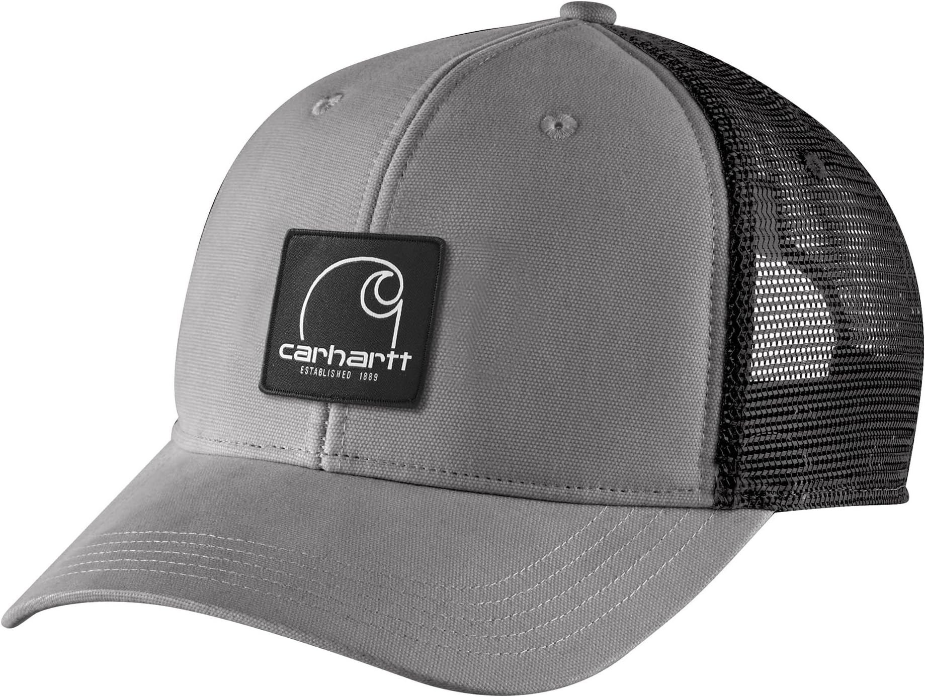 Men's Canvas Mesh-Back C Patch Cap Baseball