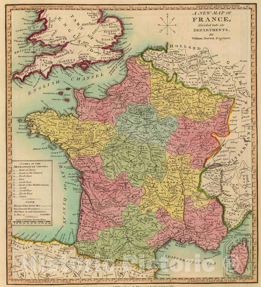 フランスアンティーク　MAP FRANCE - antique Map circa 1900 | eBay