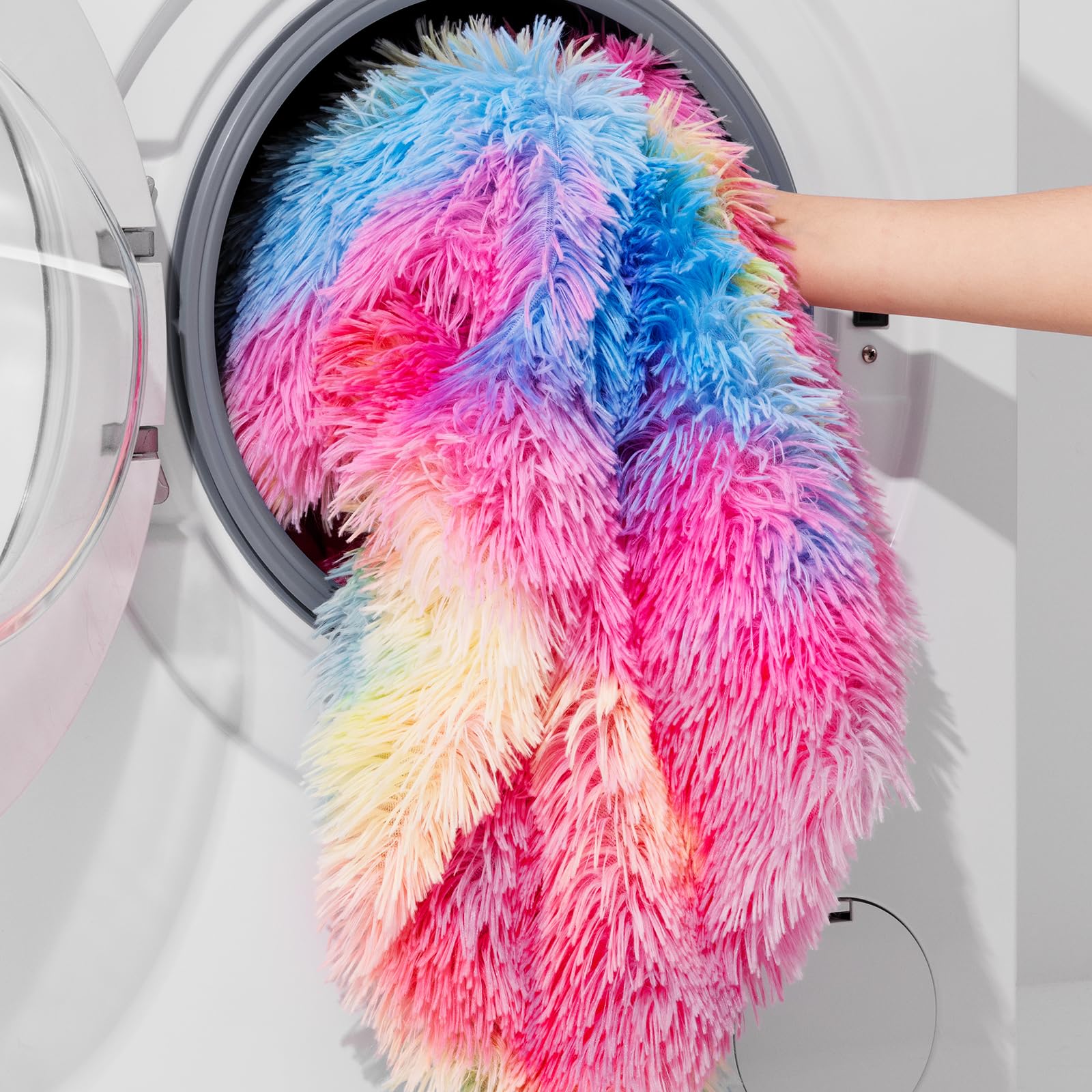 KANKAEU Coperta Pelosa Arcobaleno, Soffice Coperta Pelosa Morbida Per Un'Eccezionale Comodità, 160x200cm Morbida E Calda, Coperta Matrimoniale Facile Da Curare, Perfetta Come Regalo Di Natale
