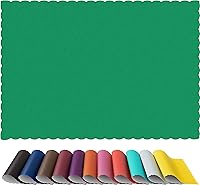 Vista 7 de Manteles individuales de papel, desechables, borde festoneado (100, rojo)