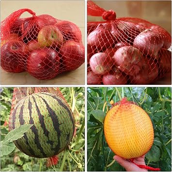 100Pcs 24''Seafood Bags, Red Mesh Produce Bags, Crawfish Supplies | Reusable Mesh Produce Bags for Fruits and Vegetables, Breathable Storage Bags for Onions, Potatoes, Crawfish amd Seafood