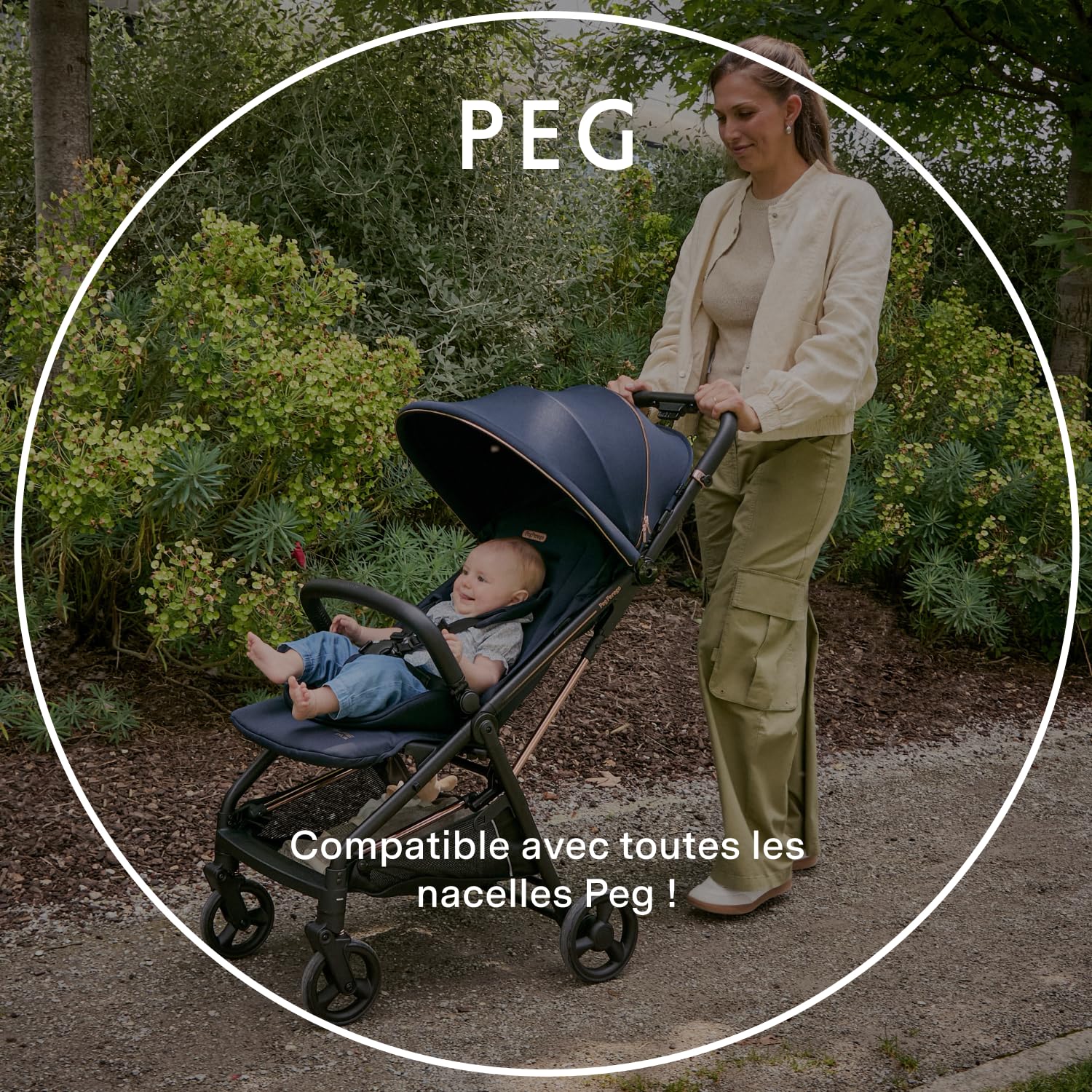 PEG Mattress Cover - Protège-Matelas Respirant en TENCEL™ pour Nacelle - Compatible avec toutes les Nacelles Peg Perego