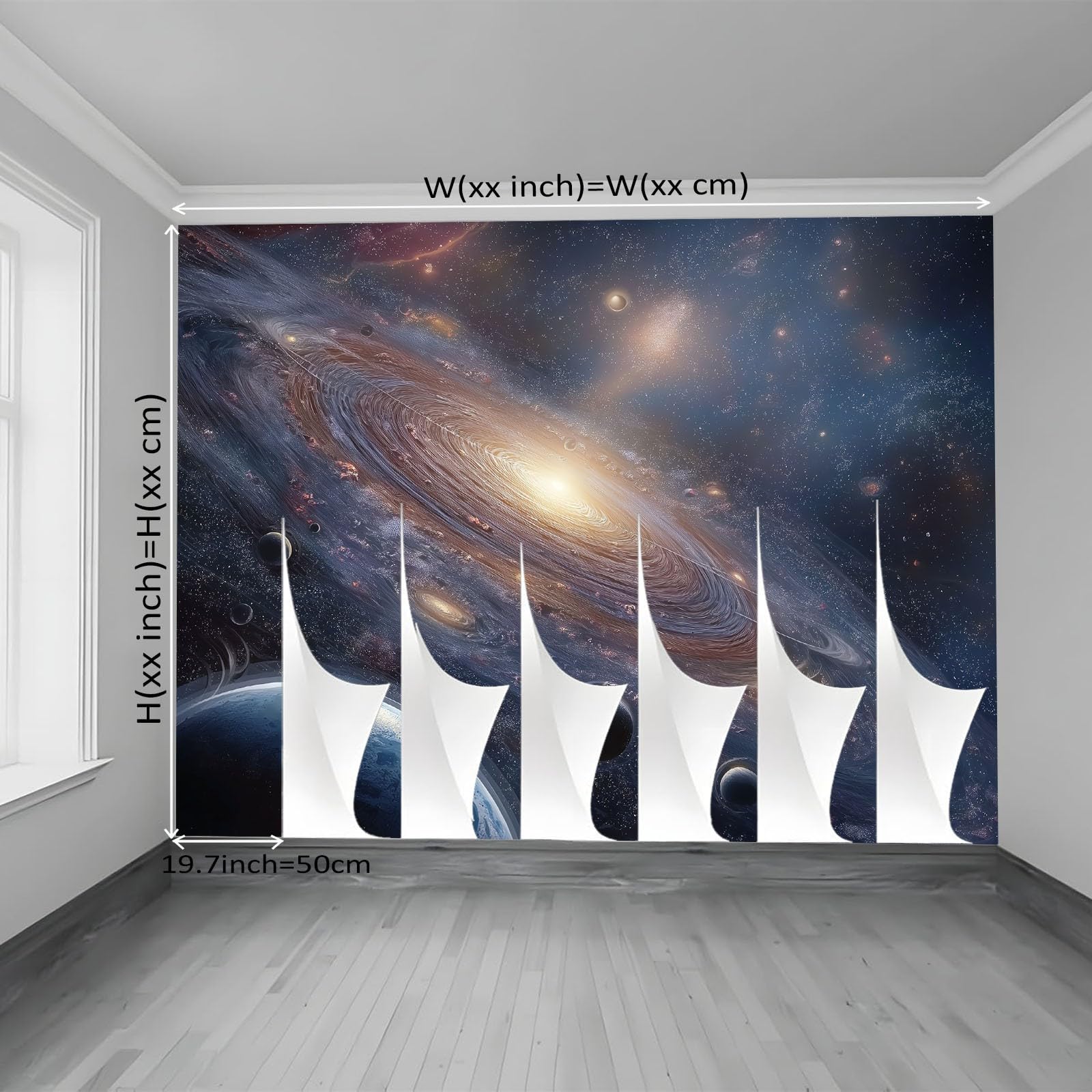 Fototapeta 200 x 140 cm, fototapeta, wszechświat, włóknina, mural ścienny, dekoracja, plakat, obraz, nowoczesny, niebieski, galaktyki, gwiazdy, murale, do salonu, sypialni dziecięcej