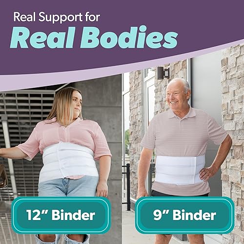 Miniatura 7 de Faja Abdominal Bariátrica Talle Grande de BracAability Se Adapta a Hombres y Mujeres con Cintura o Barriga Grande 10W0101XXXXL 4xl Blanco 1