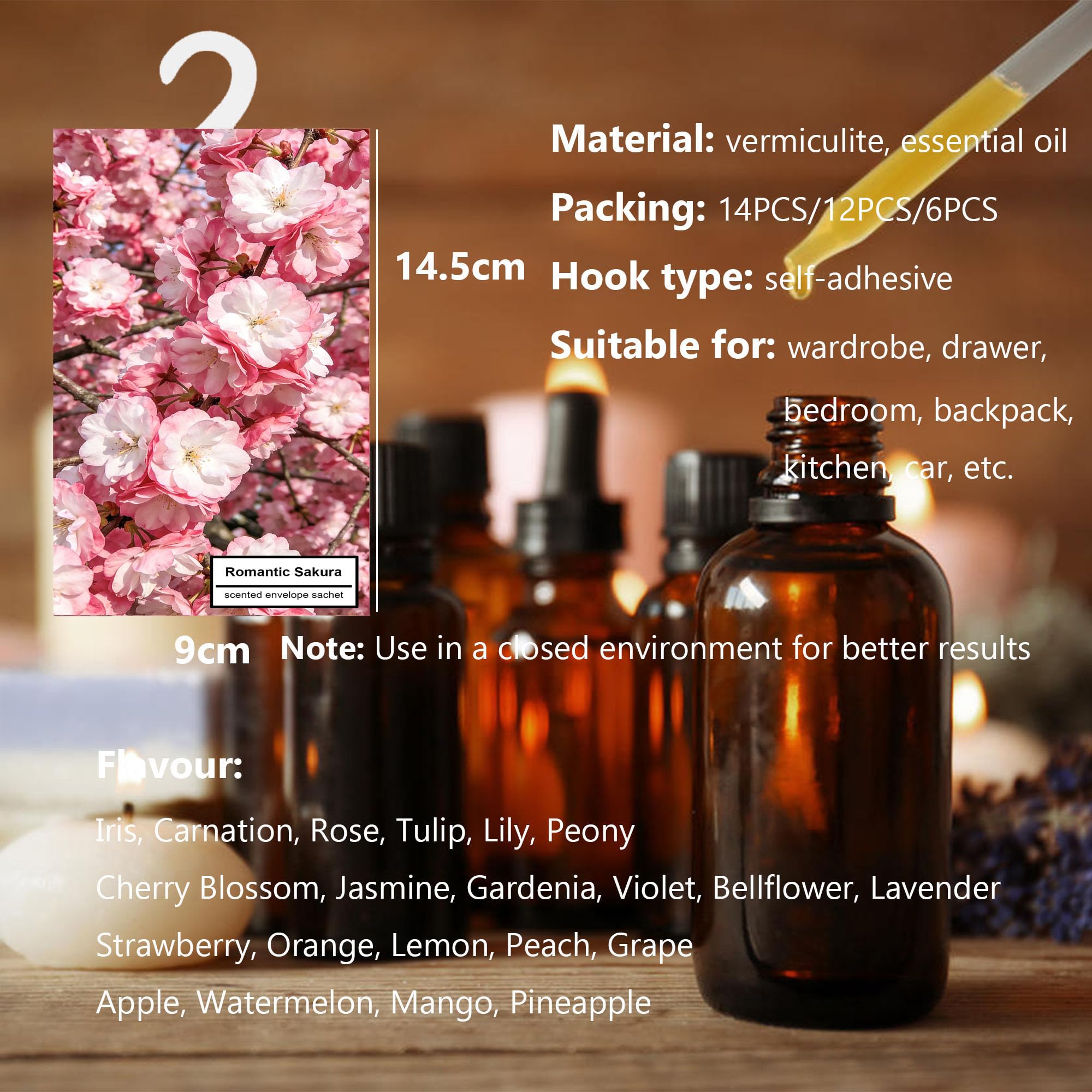 14PCS Sachet Parfumé Armoire Sent Bon Maison, Sachets Lavande Placards Parfum Voiture, Sachet Armoire Parfumé, Parfum d Ambiance Maison Parfum d'intérieur, Desodorisant Vetement Armoire (océan)
