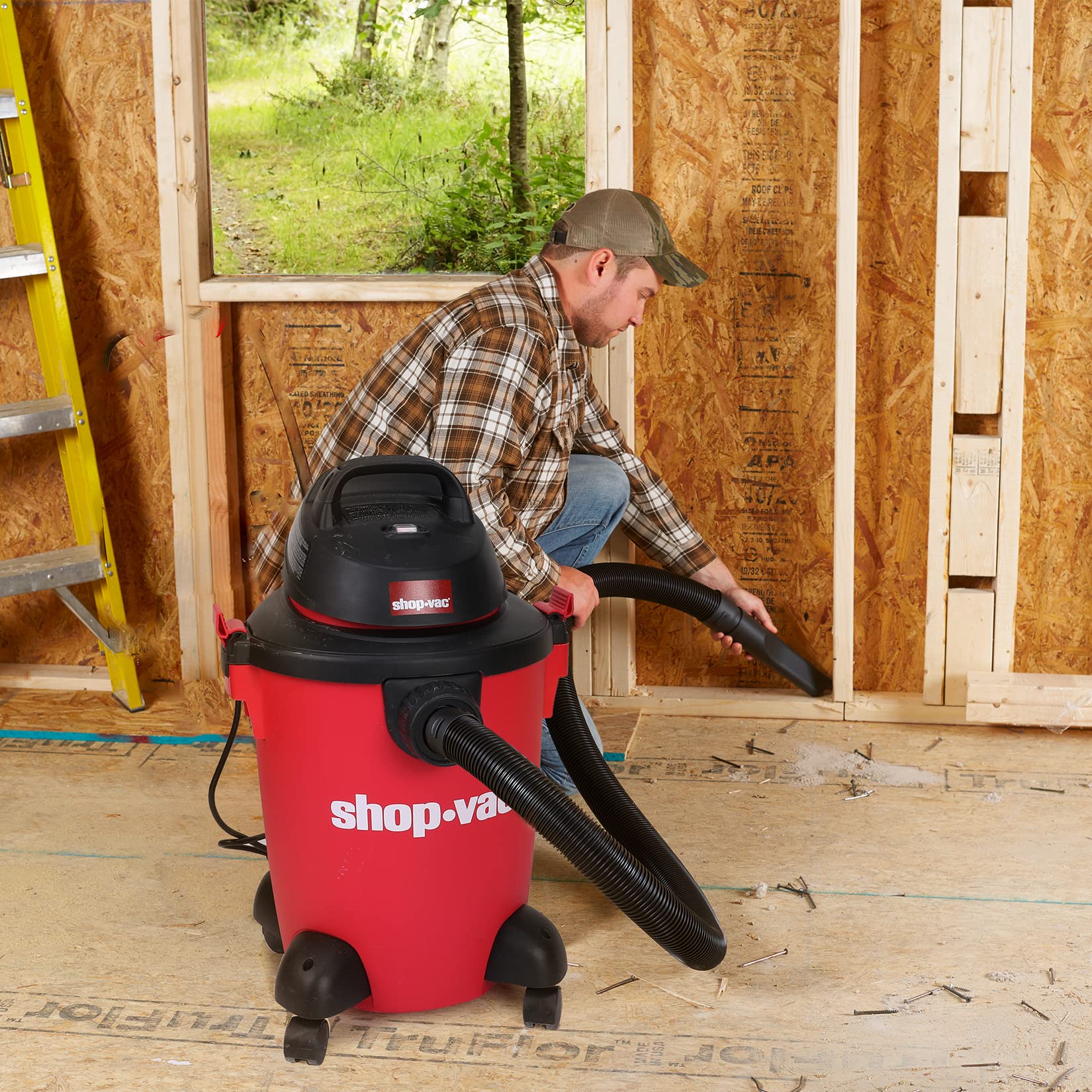 Shop-Vac 6 Gallon 3.0 Peak HP Wet Dry Vacuum, 3 in 1 Function Heavy-Duty Shop Vacuum with Filters, Attachments, Ideal for Home, Jobsite, Garage, Car & Workshop. 5971636